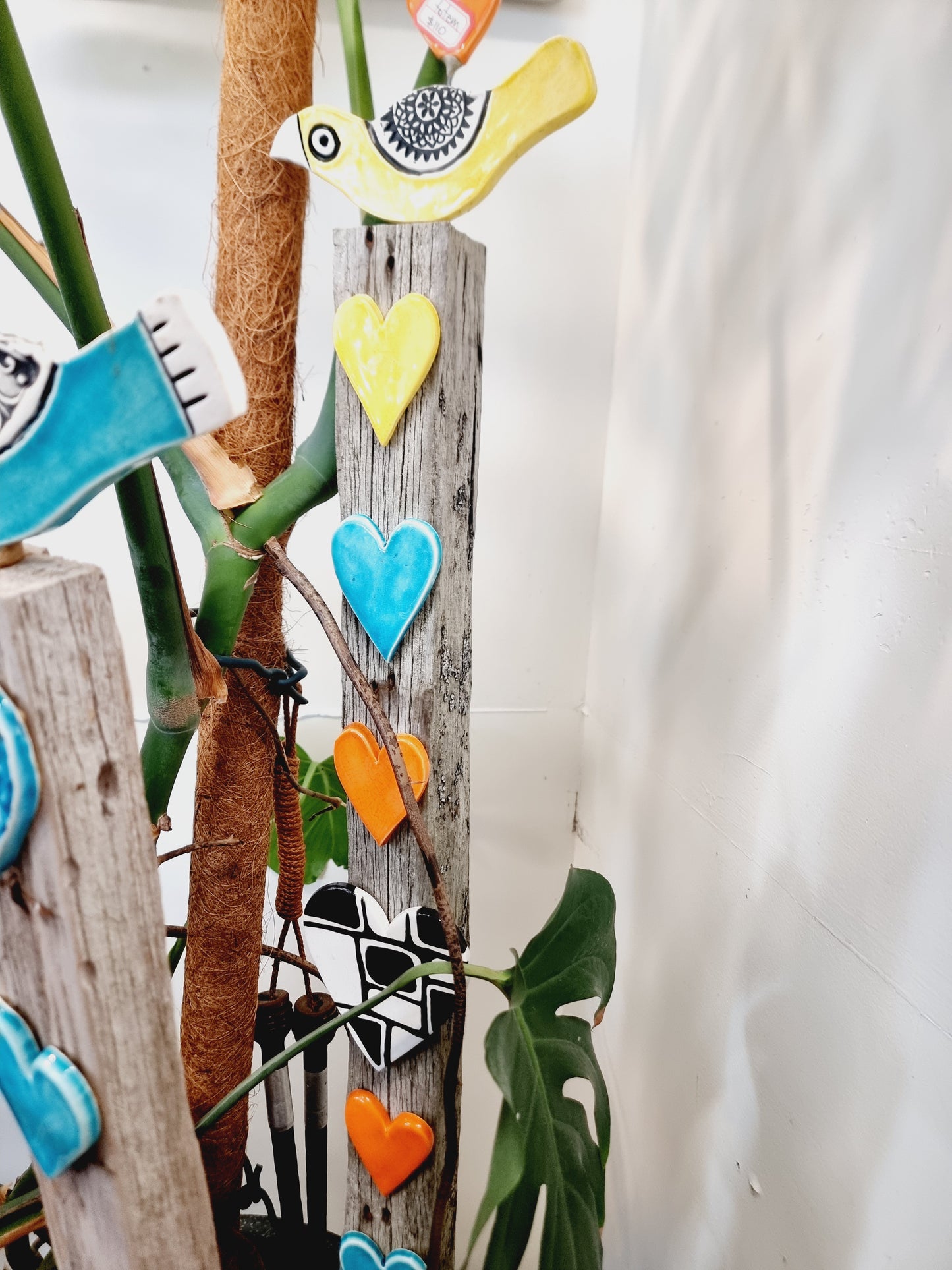 Garden Totem - Soft, Yellow Bird