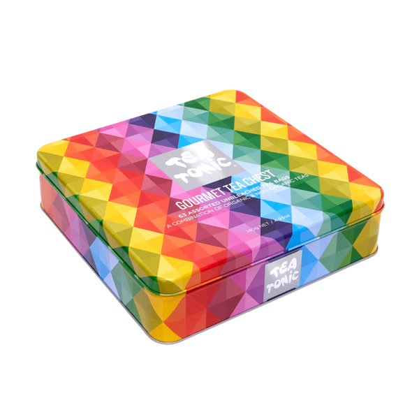 Tea Tonic Deluxe Tea Chest - Gourmet Tin - Approx 2 Teabags of Complete Tea Range
