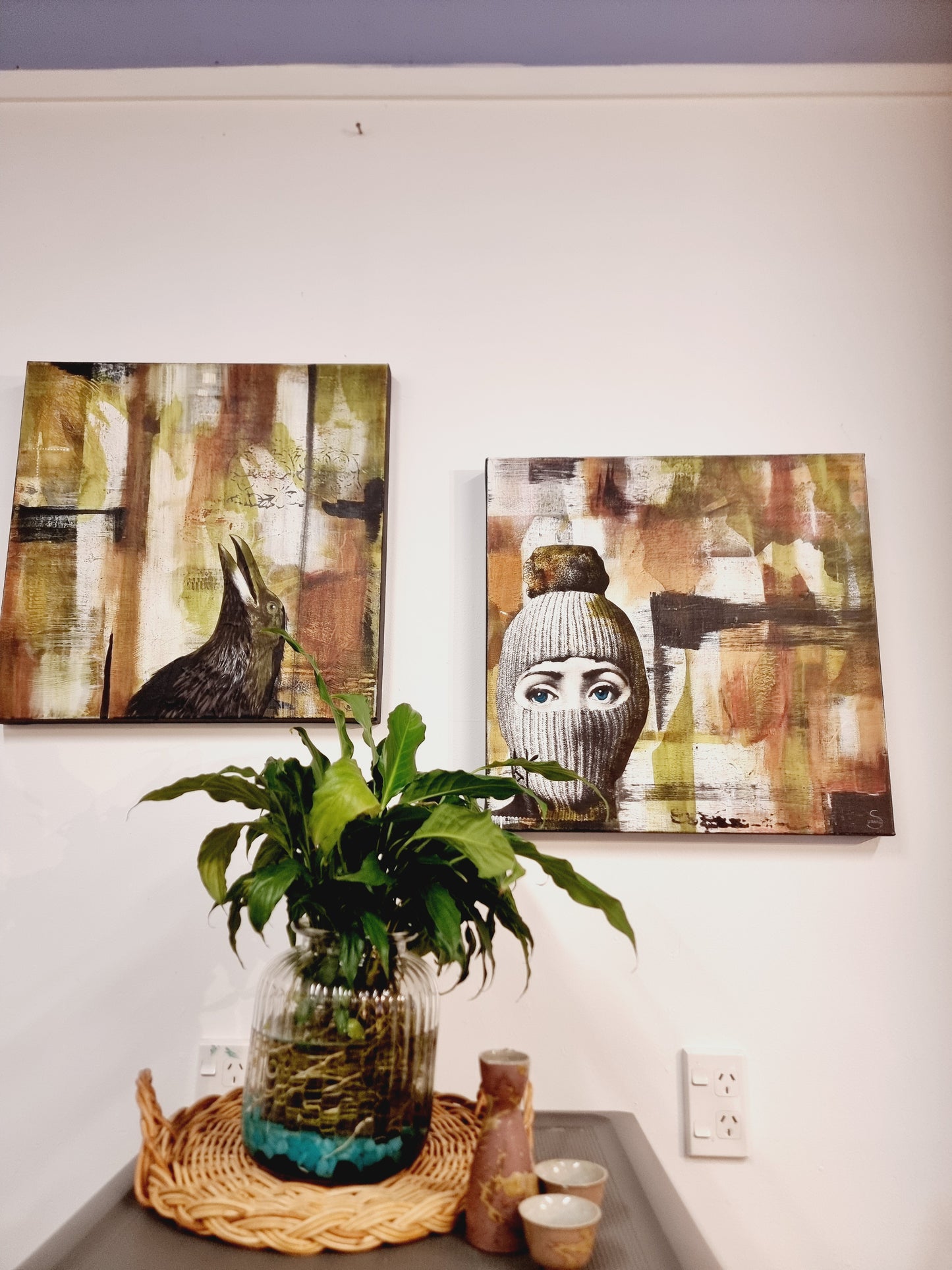 Canvas Painting 'MASKED' - Paula Saunders