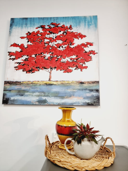 Red Tree of Empowerment Canvas