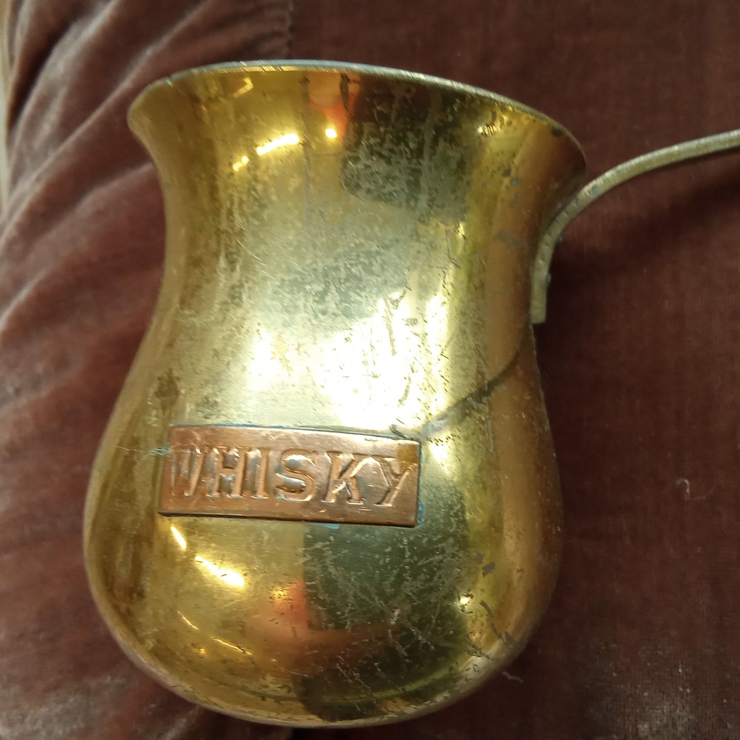 Vintage Brass Spirit Measure Ladels - Whiskey, Brandy, Rum