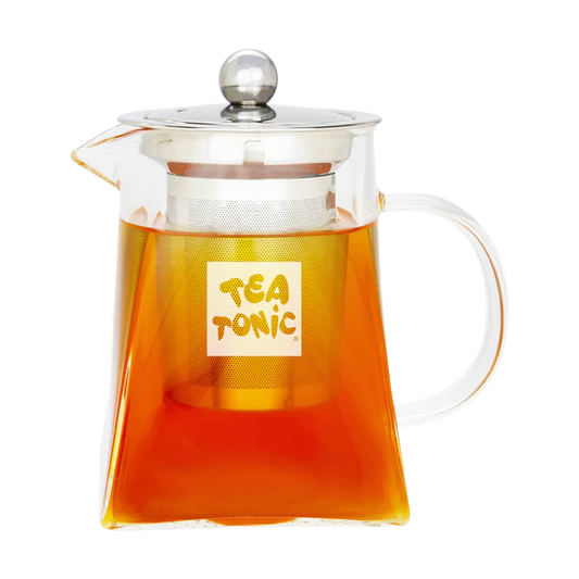 Tea Tonic Square Glass Tea Pot 400ml - 2 Cups